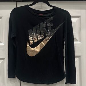 Nike Kids Black Long Sleeve Size Large